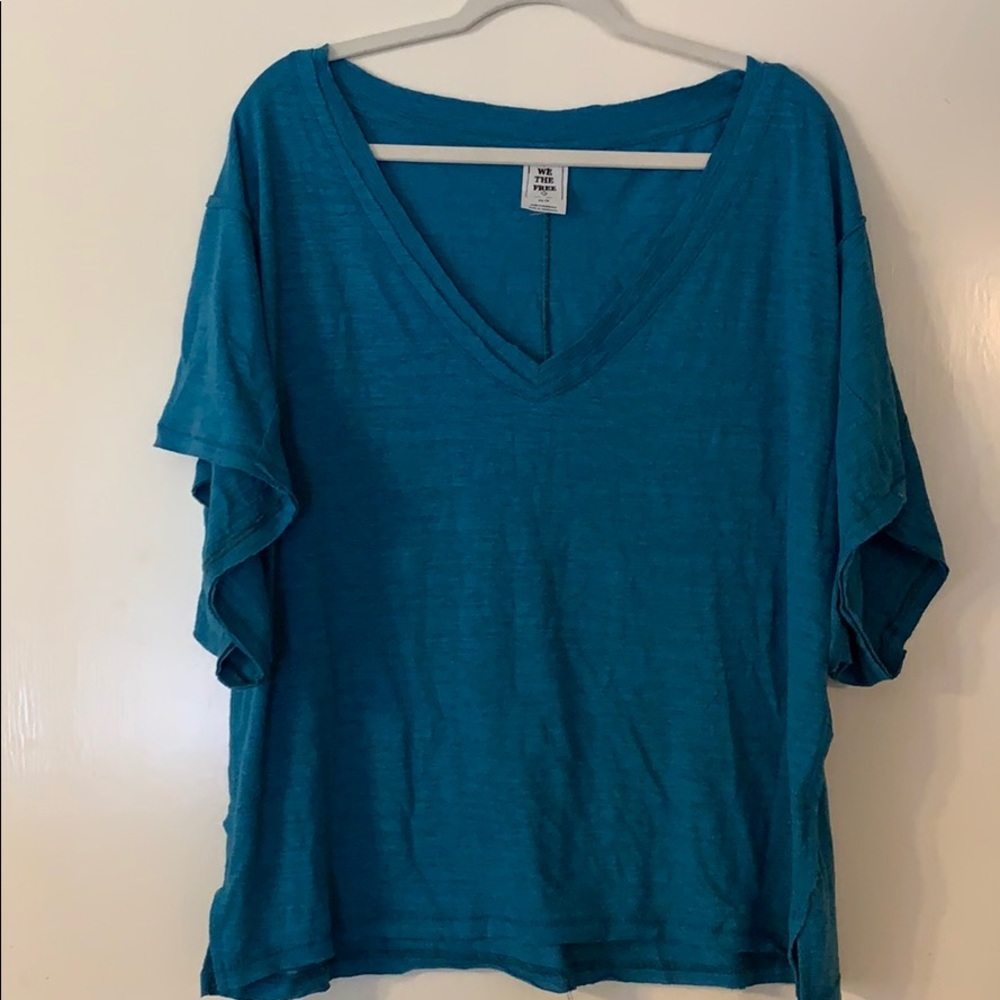 Free People oversized shirt!